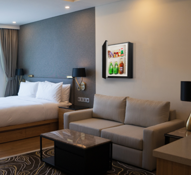 MINIBAR HOTEL EF12 ᐅ Minibar e Frigobar per camere di hotel e B&B.  Asciugacapelli Phon e Casseforti